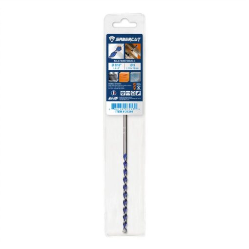 31344 - SABERCUT 3/16 in. x 6 in. 4-Cutter MultiMaterial Drill Bit - Image 2